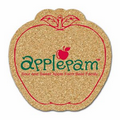 All Natural Cork Apple Coaster